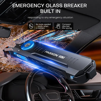 High-Lumen Rechargeable EDC Flashlight with UV Light - Portable Waterproof Pocket Torch for Outdoor Camping & Emergency